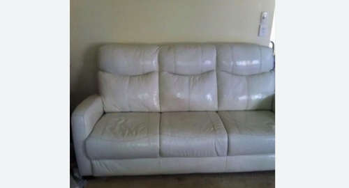 Химчистка кожаного дивана. Железногорск